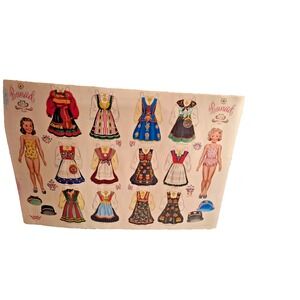 Damm‎ Bunad 1843 No 60/61 Norwegian paper doll Vintage